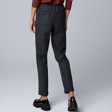 Women's Simply Vera Vera Wang Tapered Ankle Pull-On Ponte Pants