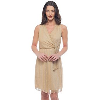 Women's Tash + Sophie Sleeveless Faux Wrap Dress
