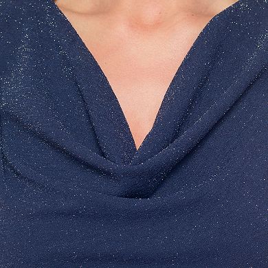 Women's Tash + Sophie Cowlneck Shirred Dress