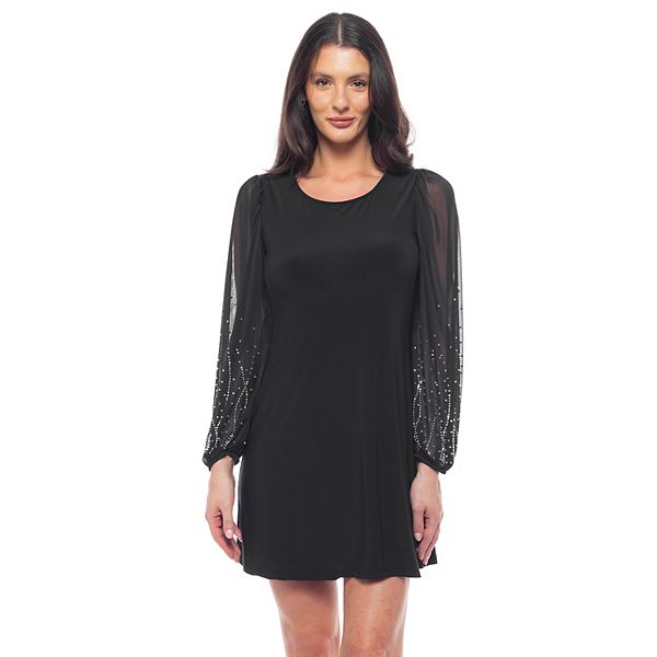 Women's Tash + Sophie Beaded Sleeve Dress