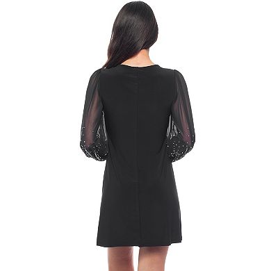 Women's Tash + Sophie Beaded Sleeve Dress