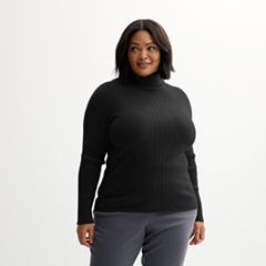 Black Turtleneck Tops Clothing Kohl s