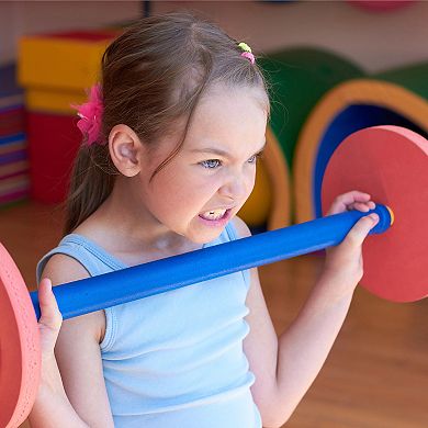 Hey! Play! 3-Piece Kids Weight Bench Set for Ages 3 and Up