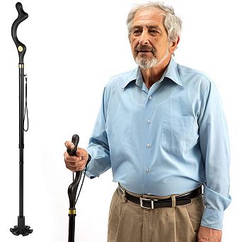 Walking Cane Collapsible Special Balancing With 10 Adjustable Heights - Self-standing Folding Cane
