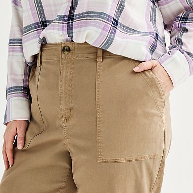Plus Size Sonoma Goods For Life® Utility Straight Leg Pants