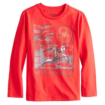 Boys 4-12 Jumping Beans® Marvel Spider-Man Miles Morales Long Sleeve Graphic Tee