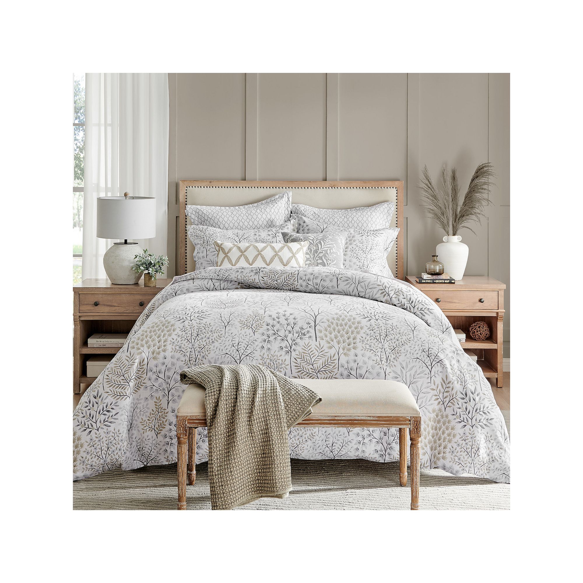 Levtex Home English Forest Duvet Cover Set, White