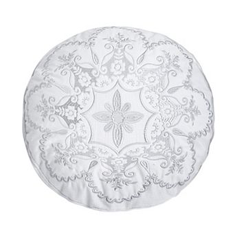 Levtex Home Matelasse Embroidered Round Throw Pillow