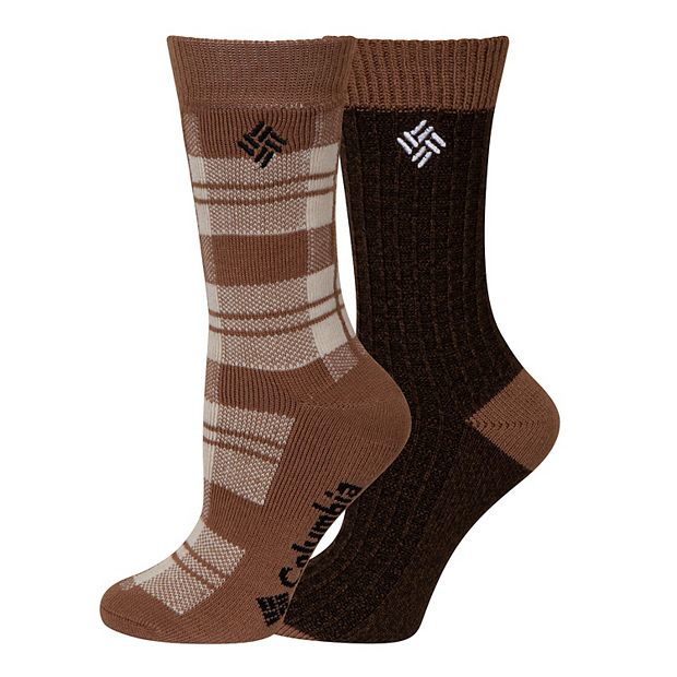 Women s Columbia 2 pack Perfect Plaid Thermal Socks
