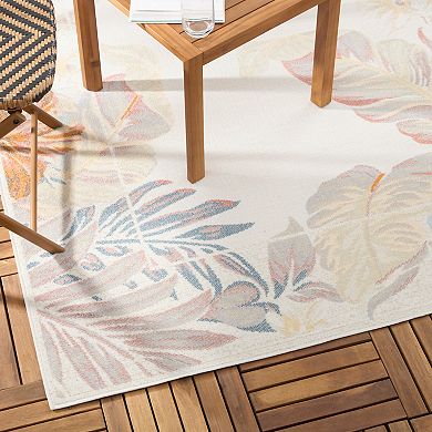 Tommy Bahama Bimini Blooming Border Indoor Outdoor Area Rug