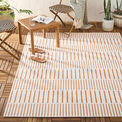 Tommy Bahama Poolside Offset Stripe Indoor Outdoor Area Rug