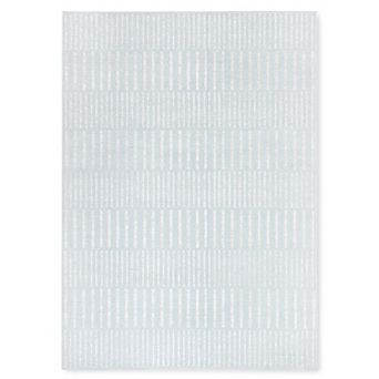 Tommy Bahama Poolside Offset Stripe Indoor Outdoor Area Rug