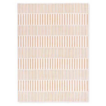Tommy Bahama Poolside Offset Stripe Indoor Outdoor Area Rug