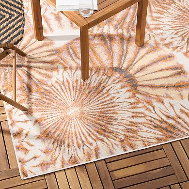 Tommy Bahama Shibori Summer Tie Dye Indoor Outdoor Area Rug