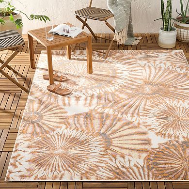 Tommy Bahama Shibori Summer Tie Dye Indoor Outdoor Area Rug