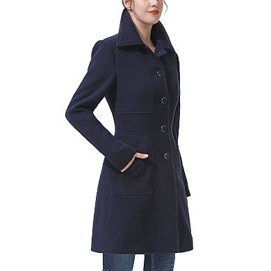 Plus Size Bgsd Anna Wool Blend Walking Coat