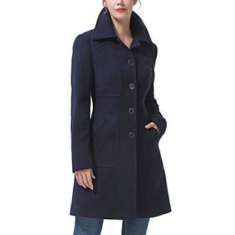Plus Size Bgsd Anna Wool Blend Walking Coat