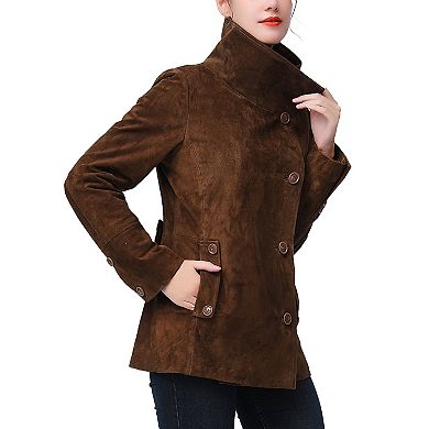 Plus Size Bgsd Jane Suede Leather Jacket