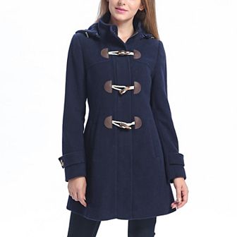 Plus Size Bgsd Daisy Wool Blend Toggle Coat