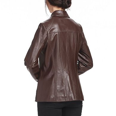 Plus Size Bgsd Ellen Leather Jacket