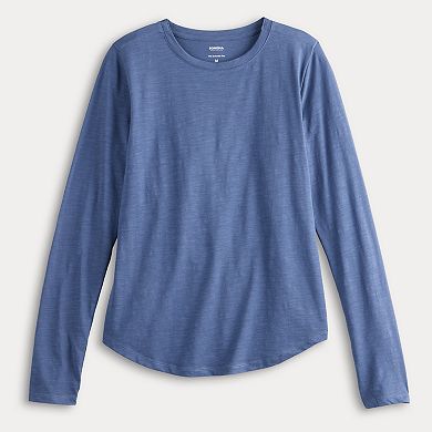 Women's Sonoma Goods For Life Adaptive Everyday Long Sleeve Crewneck T-Shirt