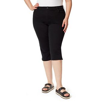 Plus Size Gloria Vanderbilt Amanda Slit Capri Pants