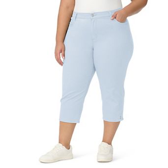 Plus Size Gloria Vanderbilt Amanda Slit Capri Pants