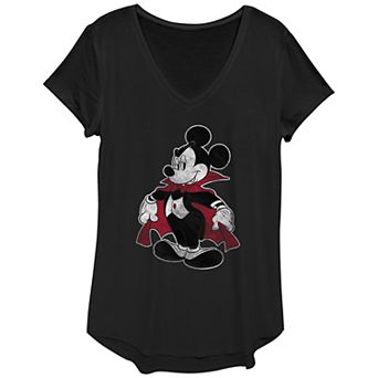 Disney's Mickey Mouse Juniors' Vampire Costume V-Neck Graphic Tee