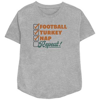 Juniors' Autumn Checklist Relaxed Fit Graphic Tee