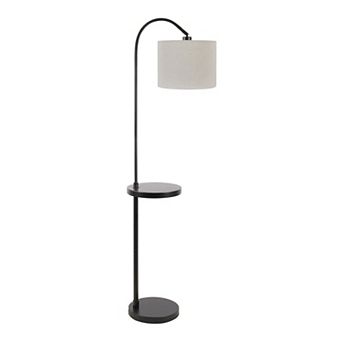 Black Shelf Floor Lamp