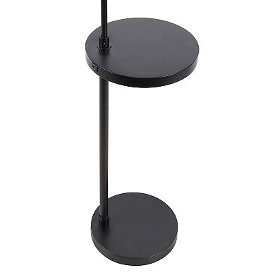 Black Shelf Floor Lamp
