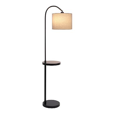 Black Shelf Floor Lamp