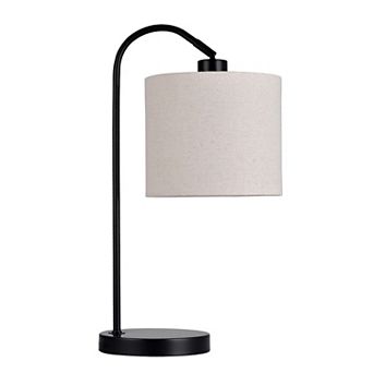 Black and White Arc Task Table Lamp