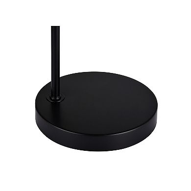 Black and White Arc Task Table Lamp
