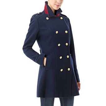 Women's Bgsd Victoria Wool Blend Fitted Pea Coat