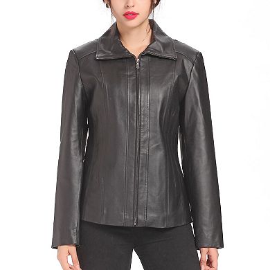 Women's Bgsd Tina Leather Scuba Jacket