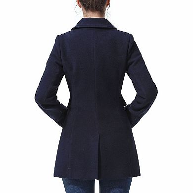 Plus Size Bgsd Amy Toggle Wool Blend Coat