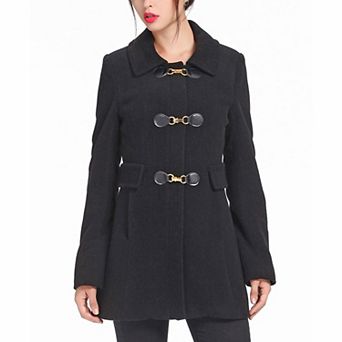 Plus Size Bgsd Amy Toggle Wool Blend Coat