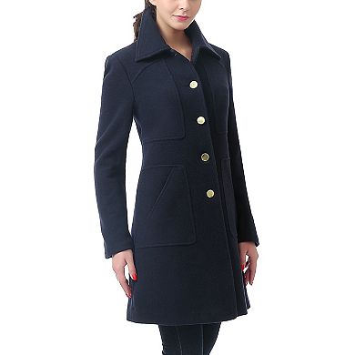 Plus Size Bgsd Elizabeth Wool Blend Walking Coat