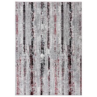 Luxe Weavers Abstract Stripe Area Rug