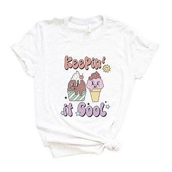Keepin' It Cool Ice Cream Toddler Short Sleeve Graphic Tee