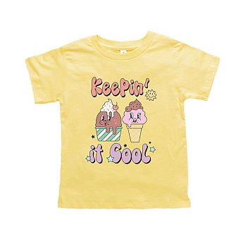 Keepin' It Cool Ice Cream Toddler Short Sleeve Graphic Tee