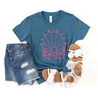 Grow Wild Sun Child Toddler Short Sleeve Graphic Tee