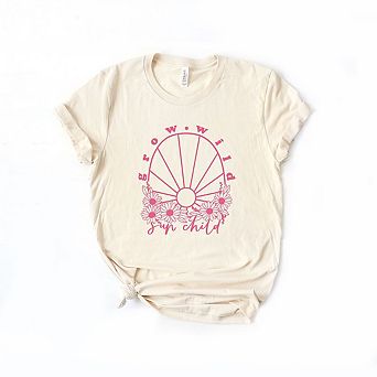 Grow Wild Sun Child Toddler Short Sleeve Graphic Tee
