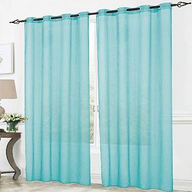 Cara One Sheer Grommet Light Filtering Curtain Panel