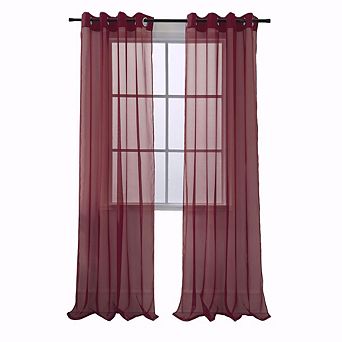 Cara One Sheer Grommet Light Filtering Curtain Panel