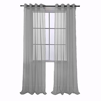 Cara One Sheer Grommet Light Filtering Curtain Panel
