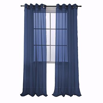 Cara One Sheer Grommet Light Filtering Curtain Panel
