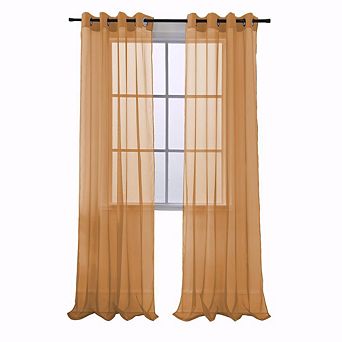 Cara One Sheer Grommet Light Filtering Curtain Panel