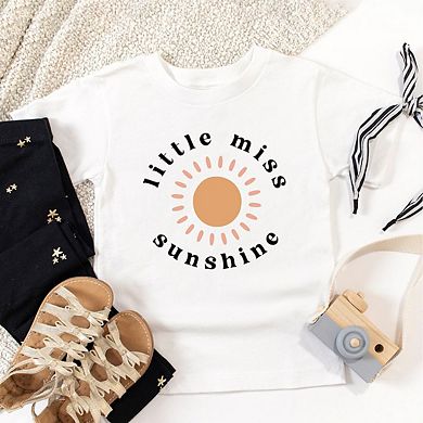 Little Miss Sunshine Sun Toddler Short Sleeve Graphic Tee